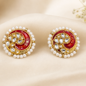 Rakta Kundan Studs